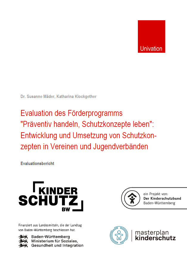 Deckblatt des Berichts